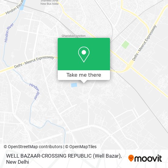 WELL BAZAAR-CROSSING REPUBLIC (Well Bazar) map