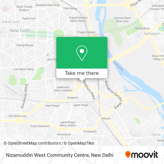 Nizamuddin West Community Centre map