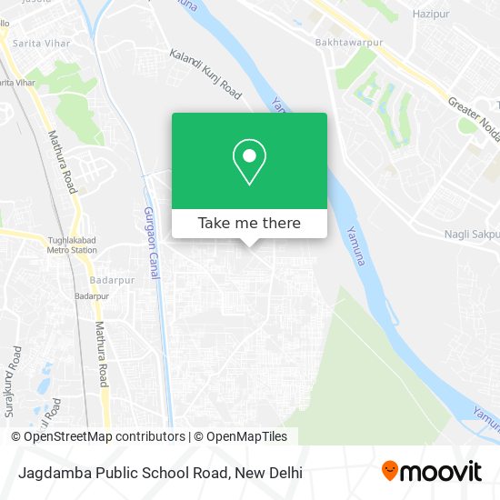 Jagdamba Public School Road map