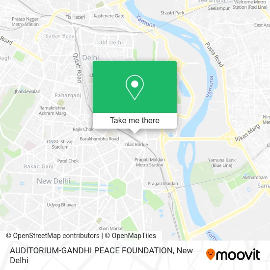 AUDITORIUM-GANDHI PEACE FOUNDATION map