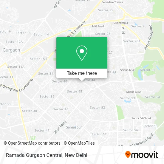 Ramada Gurgaon Central map