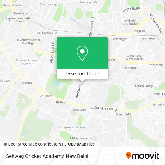 Sehwag Cricket Academy map