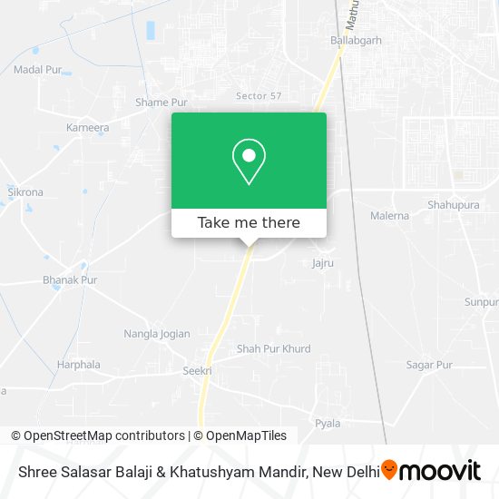 Shree Salasar Balaji & Khatushyam Mandir map