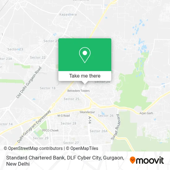 Standard Chartered Bank, DLF Cyber City, Gurgaon map