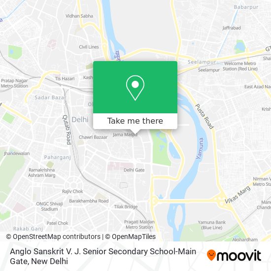 Anglo Sanskrit V. J. Senior Secondary School-Main Gate map