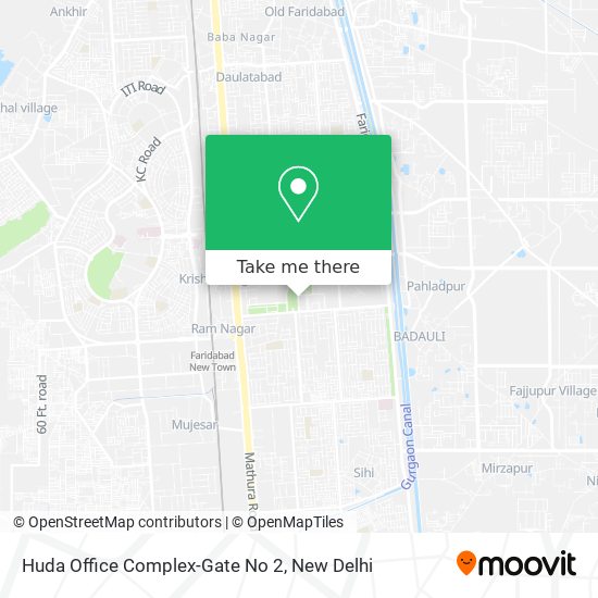 Huda Office Complex-Gate No 2 map