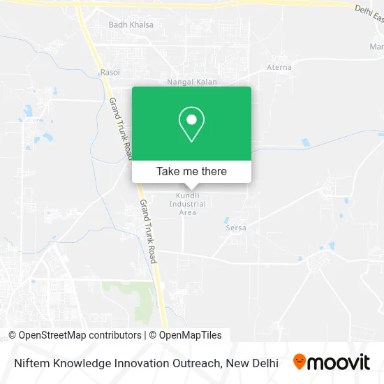 Niftem Knowledge Innovation Outreach map