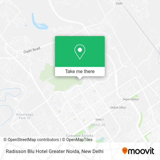 Radisson Blu Hotel Greater Noida map