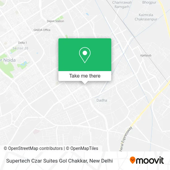 Supertech Czar Suites Gol Chakkar map