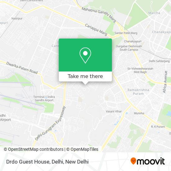 Drdo Guest House, Delhi map