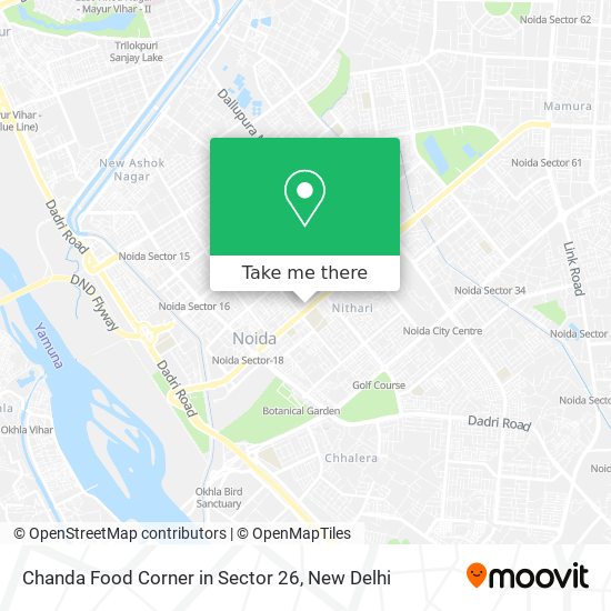 Chanda Food Corner in Sector 26 map