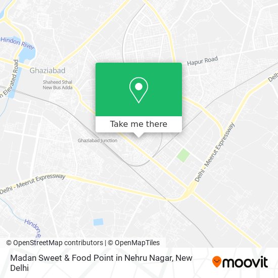 Madan Sweet & Food Point in Nehru Nagar map