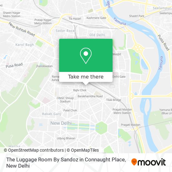 The Luggage Room By Sandoz in Connaught Place map
