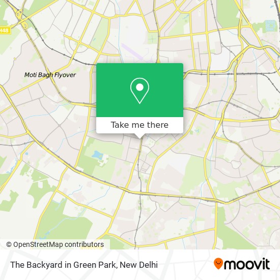 The Backyard in Green Park map