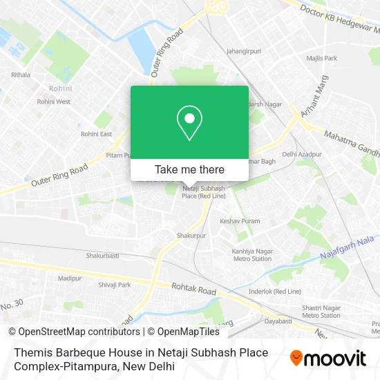 Themis Barbeque House in Netaji Subhash Place Complex-Pitampura map