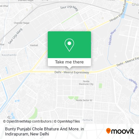 Bunty Punjabi Chole Bhature And More. in Indirapuram map