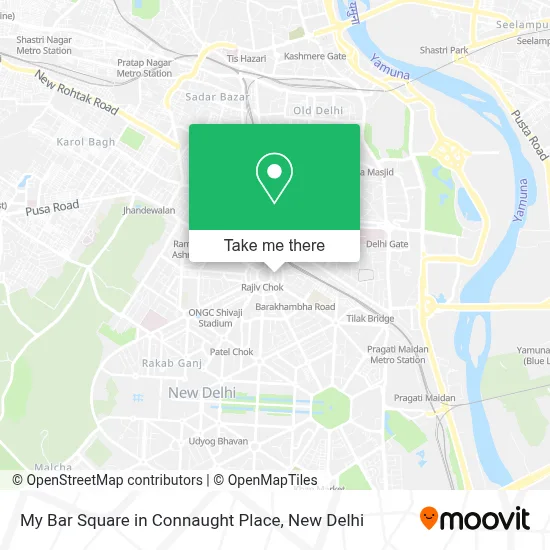 My Bar Square in Connaught Place map