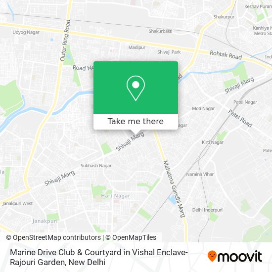 Marine Drive Club & Courtyard in Vishal Enclave-Rajouri Garden map