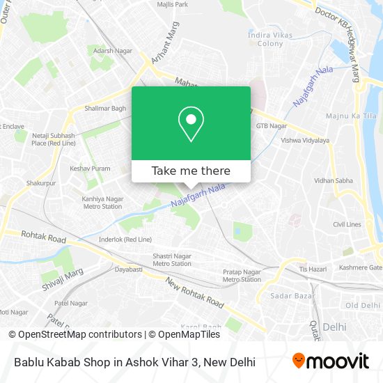 Bablu Kabab Shop in Ashok Vihar 3 map