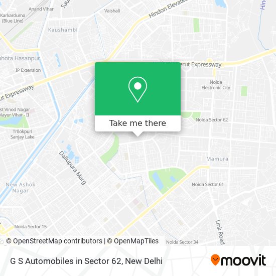 G S Automobiles in Sector 62 map