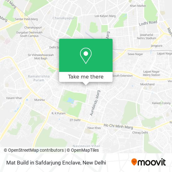 Mat Build in Safdarjung Enclave map