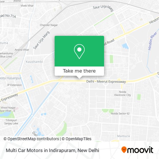 Multi Car Motors in Indirapuram map