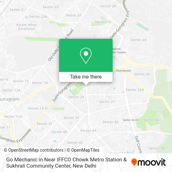 Go Mechanic in Near IFFCO Chowk Metro Station & Sukhrali Community Center map