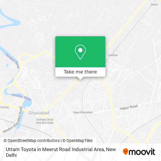 Uttam Toyota in Meerut Road Industrial Area map