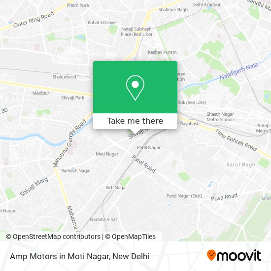 Amp Motors in Moti Nagar map