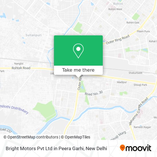 Bright Motors Pvt Ltd in Peera Garhi map