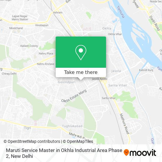 Maruti Service Master in Okhla Industrial Area Phase 2 map