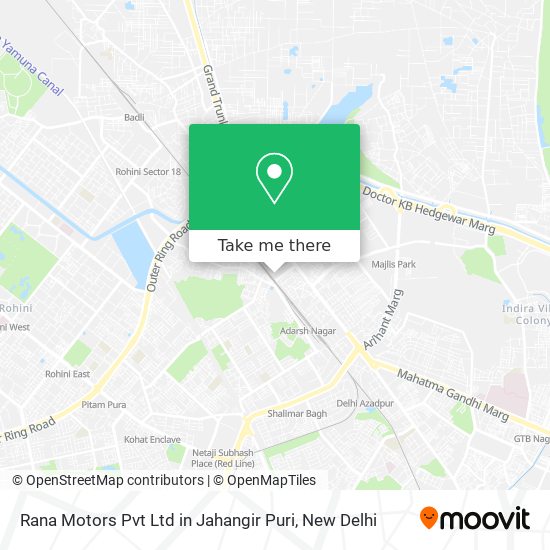 Rana Motors Pvt Ltd in Jahangir Puri map