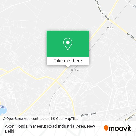 Axon Honda in Meerut Road Industrial Area map