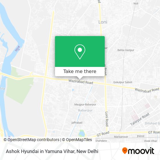 Ashok Hyundai in Yamuna Vihar map