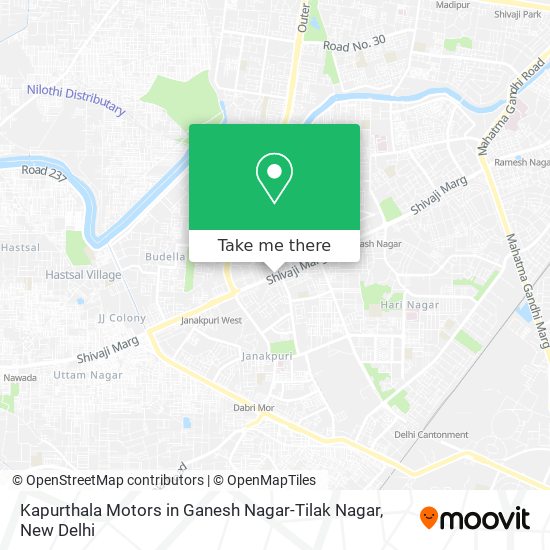 Kapurthala Motors in Ganesh Nagar-Tilak Nagar map