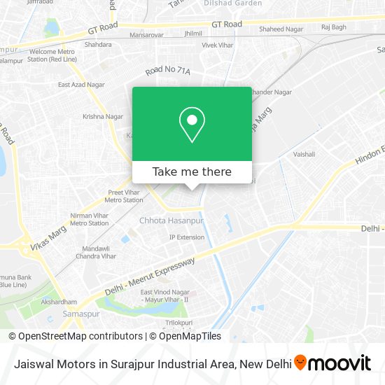 Jaiswal Motors in Surajpur Industrial Area map
