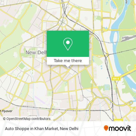 Auto Shoppe in Khan Market map