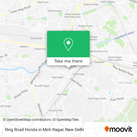 Ring Road Honda in Moti Nagar map