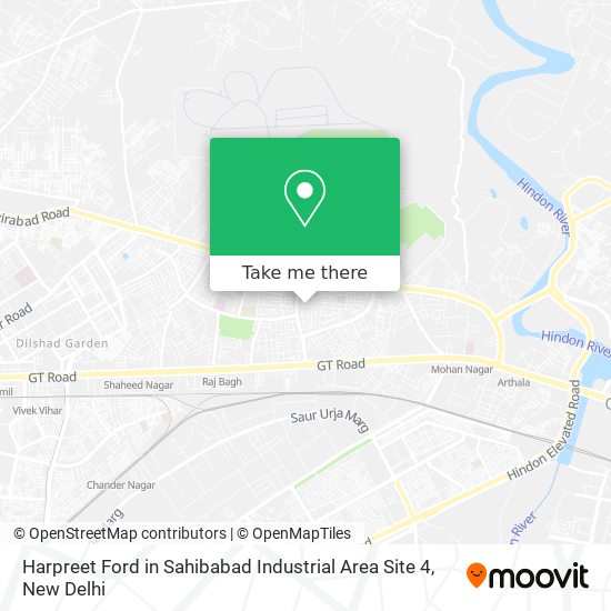 Harpreet Ford in Sahibabad Industrial Area Site 4 map