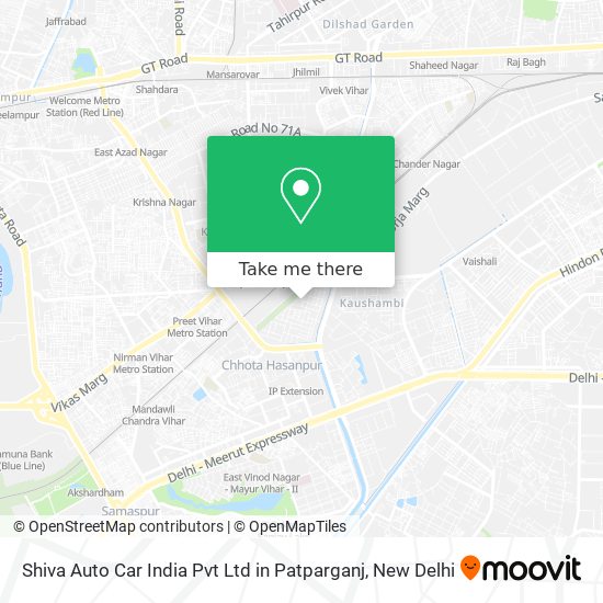 Shiva Auto Car India Pvt Ltd in Patparganj map