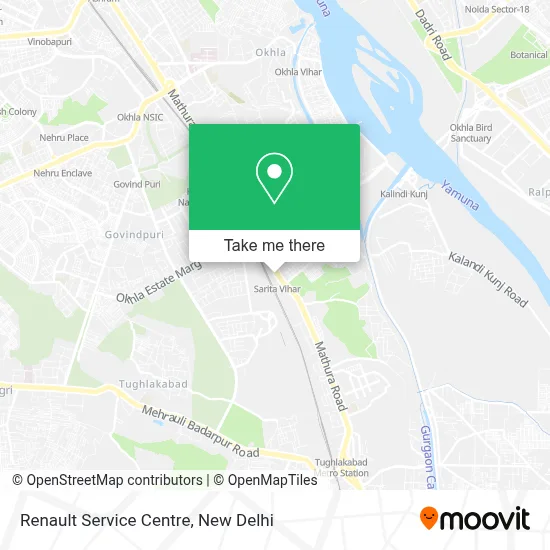 Renault Service Centre map