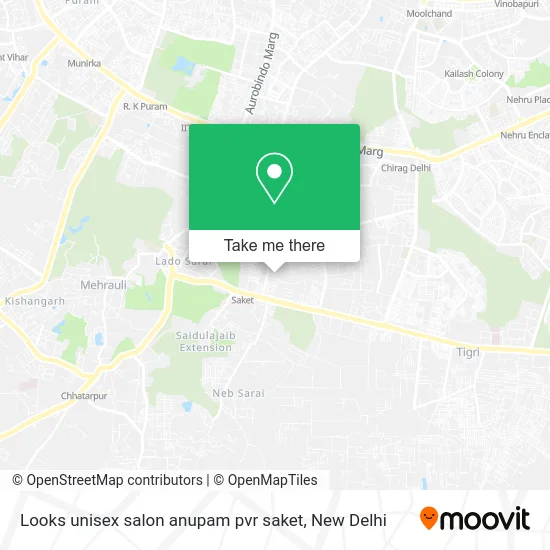 Looks unisex salon anupam pvr saket map
