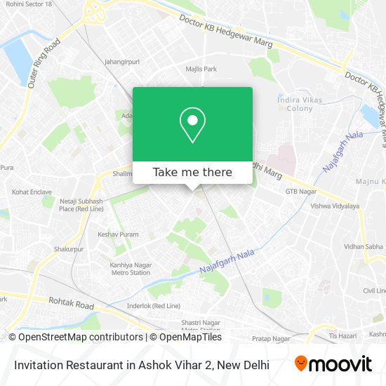 Invitation Restaurant in Ashok Vihar 2 map