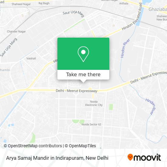 Arya Samaj Mandir in Indirapuram map