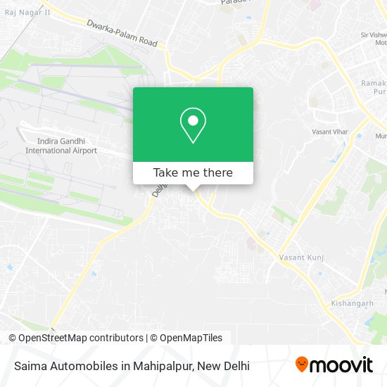 Saima Automobiles in Mahipalpur map