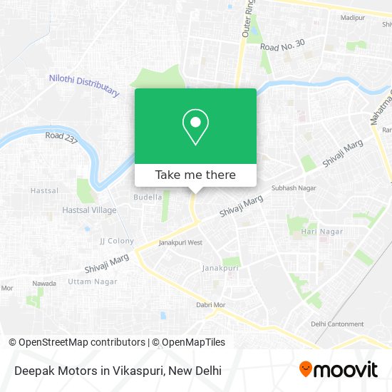 Deepak Motors in Vikaspuri map