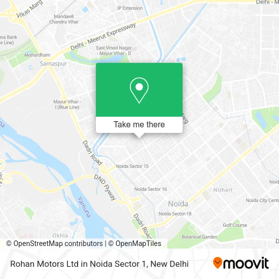 Rohan Motors Ltd in Noida Sector 1 map