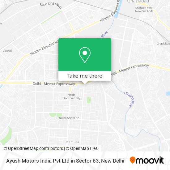 Ayush Motors India Pvt Ltd in Sector 63 map