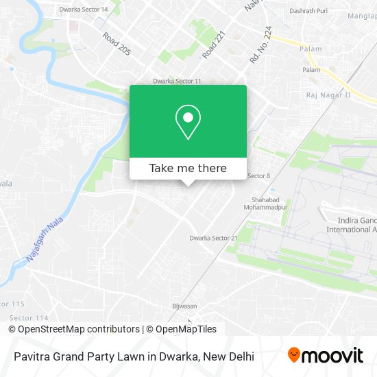 Pavitra Grand Party Lawn in Dwarka map