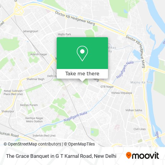 The Grace Banquet in G T Karnal Road map